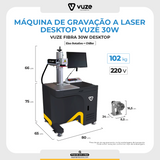 Maquina Vuze Fibra 30W Desktop Seminova