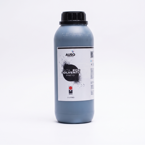 Tinta Eco Solvente Auso By Marabu 1L Alta Duracao Preta