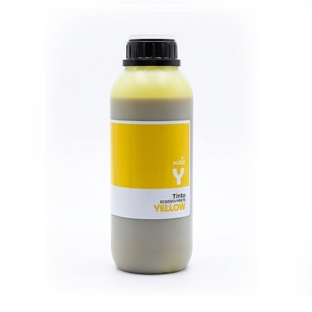 Tinta Eco Solvente Auso By Marabu 1L Alta Duracao Amarela